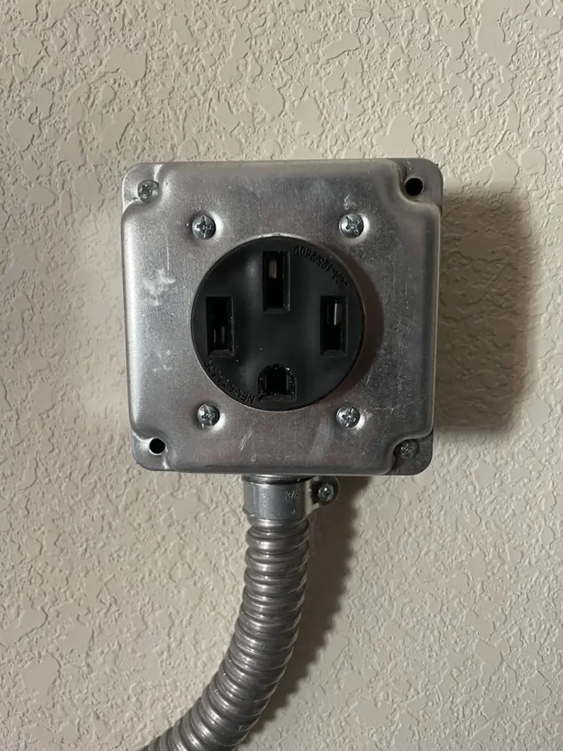 NEMA 14-50 outlet installed for Smart Home Electrical in Elma